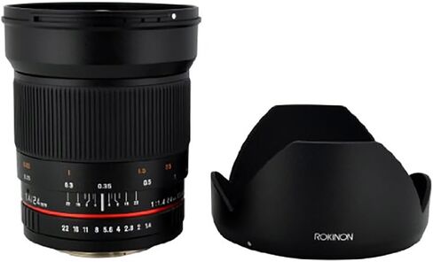 Rokinon 24mm F/1.4 Aspherical Wide Angle Lens for Nikon with Automatic AE Chip for Auto Aperture, Auto Exposure and Focus Confirmation RK24MAF-N in Saudi Arabia