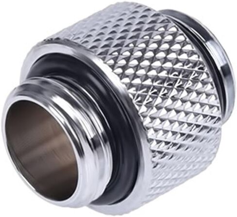 Alphacool 4-Pack G1/4" Male to Male Extender Fittings, 10mm, Deep Black, High Flow, Desktop Compatible in Saudi Arabia