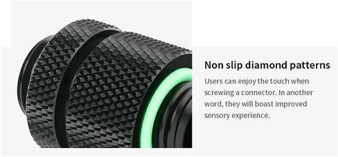 G1/4" 90 Degree Dual Rotary Fitting Connector 360 Degree Rotation Serpentine Rotary Fitting Adapter (Black) in Saudi Arabia