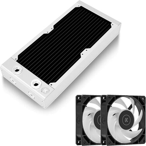 EKWB EK-Quantum Surface P240M Radiator and EK-Loop Fan FPT 120 D-RGB Black Fan Bundle, Black in Saudi Arabia