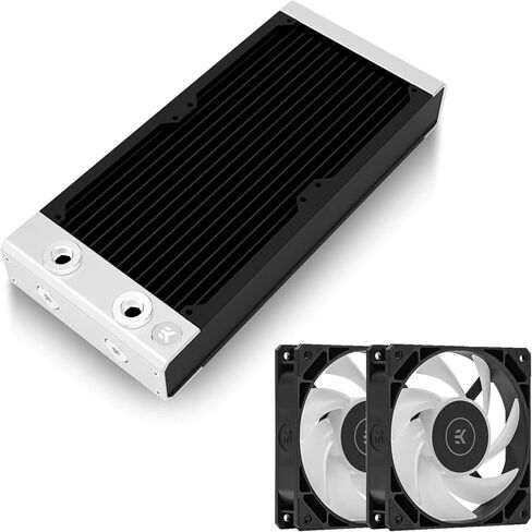 EKWB EK-QUANTUM Surface P240M المبرد و EK-LOOP FAN FPT 120 D-RGB Black Fan Bundle ، Black in Kuwait