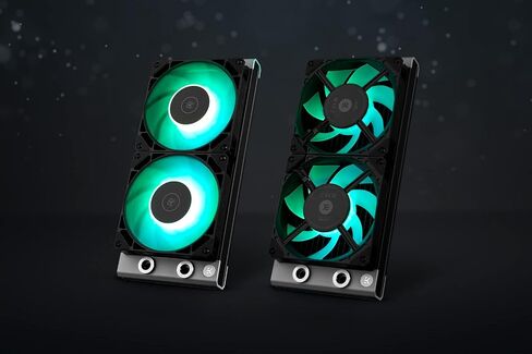 EKWB EK-Quantum Surface P240M Radiator and EK-Loop Fan FPT 120 D-RGB Black Fan Bundle, Black in Saudi Arabia