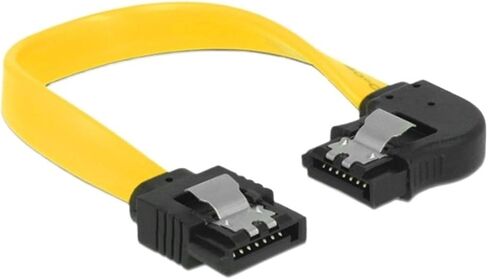10/20/30 سم SATA 3.0 6GB/S كابل بيانات ATA التسلسلي 90 AngleD180 موصل SATA3 SATAIII 6GBPS قرص محرك الأقراص الصلبة ، محول SSD (10 سم ، ينحني اليسار 2pcs) in Kuwait