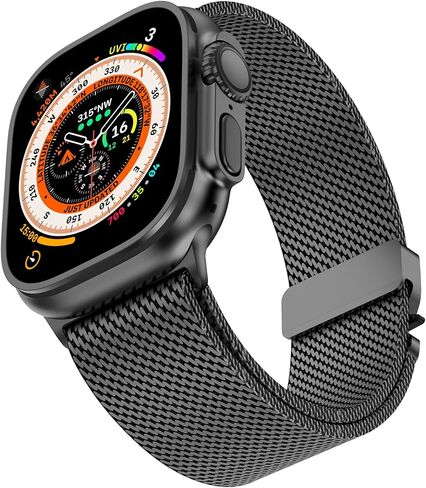 حلقة Milanese Mesh Loop لـ 44 مم 45 ملم Apple Watch Band for Men 42mm 44mm 46mm 38mm 45mm Series 7 40mm 41mm 49mm النساء ، in Saudi Arabia