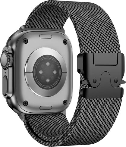 حلقة Milanese Mesh Loop لـ 44 مم 45 ملم Apple Watch Band for Men 42mm 44mm 46mm 38mm 45mm Series 7 40mm 41mm 49mm النساء ، in Saudi Arabia