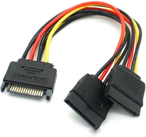 II Power Disk Power 15pin Sata Male to 2 Female HDD Spinit in Kuwait