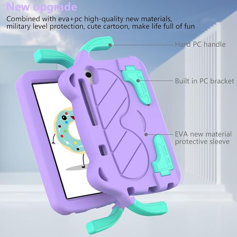 Tablet Travel Lightweight EVA Protective Case Compatible with Lenovo Tab M8 4th Generation (2024) Shockproof Case Compatible with Kids - Cute and Safe Tablet Case Pr in Saudi Arabia