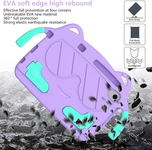 Tablet Travel Lightweight EVA Protective Case Compatible with Lenovo Tab M8 4th Generation (2024) Shockproof Case Compatible with Kids - Cute and Safe Tablet Case Pr in Saudi Arabia