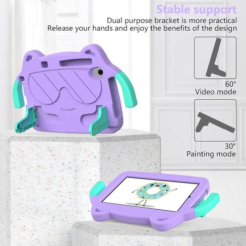 Tablet Travel Lightweight EVA Protective Case Compatible with Lenovo Tab M8 4th Generation (2024) Shockproof Case Compatible with Kids - Cute and Safe Tablet Case Pr in Saudi Arabia