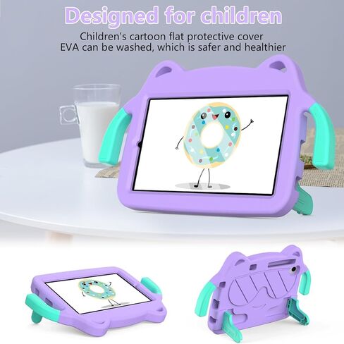 Tablet Travel Lightweight EVA Protective Case Compatible with Lenovo Tab M8 4th Generation (2024) Shockproof Case Compatible with Kids - Cute and Safe Tablet Case Pr in Saudi Arabia