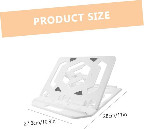 Mikikit Portable Laptop Stand with Phone Holder Ergonomic Design for All Laptops Hallow for Enhanced Airflow Convenient Stylish Riser for Home Office Use in Saudi Arabia