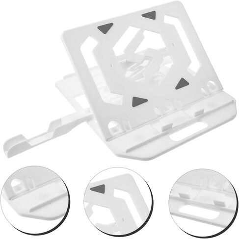 Mikikit Portable Laptop Stand with Phone Holder Ergonomic Design for All Laptops Hallow for Enhanced Airflow Convenient Stylish Riser for Home Office Use in Saudi Arabia