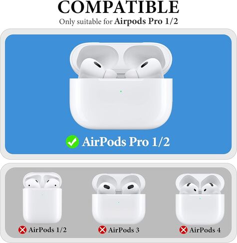 Geekria Ultra-Light Polycarbonate Belt Clip Earbuds Case Compatible with Apple AirPods Pro 2, Hard Shell for Hiking, Outdoor Activities, Tight Fixation (Black, 1 Pack, Single Case) in Saudi Arabia