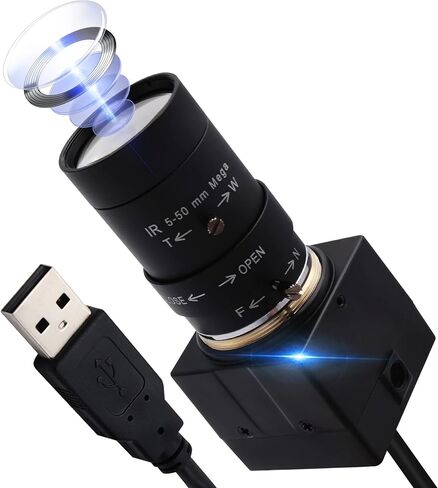 4K USB Camera - Zoom البصري 10x ، Ultra HD 2160p ، مستشعر IMX415 ، التوصيل والتشغيل لنظام التشغيل Windows ، Linux ، Mac ، Raspberry Pi in Kuwait
