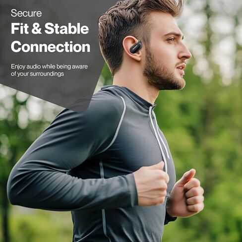 Bluetooth Headphones Air Conduction, IPX5 Waterproof Air Conduction Ear Buds, Over Ear Headphones with MIC, Over Ear Earbuds for Sports, Running Earbuds, 35 Hours Music, Clear Calls in Saudi Arabia