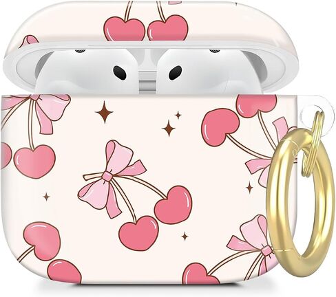 Custy Case Hard Case متوافق مع غطاء Case Airpod 4 ، لطيف مع سلسلة المفاتيح الذهبية ، ناعم TPU حالة مقاومة للصدمة للنساء الفتيات (لطيف الصبار رعاة البقر) in Kuwait