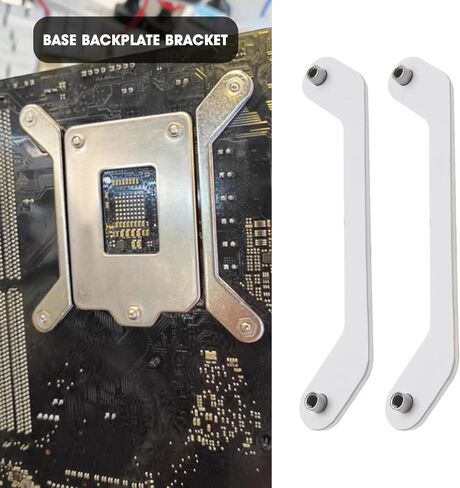 4pcs تقسيم قاعدة المعادن القوس الخلفي حامل مروحة التبريد متوافق مع Intel CPU Cooler LGA 1700 PIN شريحة in Saudi Arabia