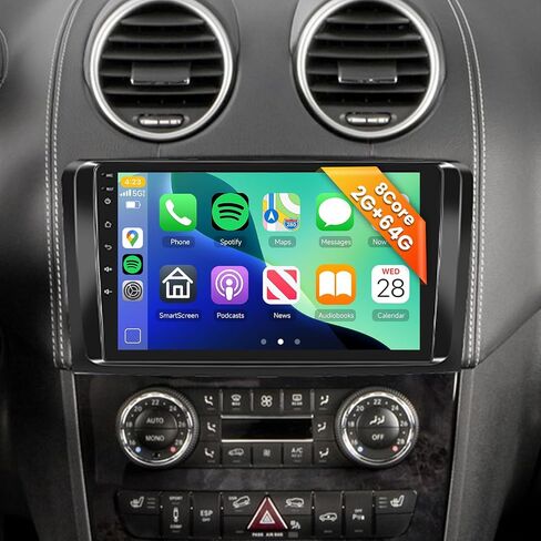 8 CORE 2G+64G Car Radio Stereo for Mercedes Benz ML GL ML350 GL320 X164 2005-2011,Wireless CarPlay/Android Auto,9 Inch 1280 * 720P IPS Touch Screen Android 13 GPS WiFi 32-Band DSP Camera in Saudi Arabia