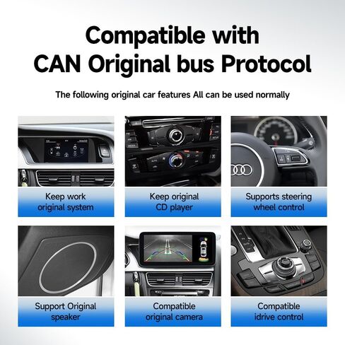 10.25 Inch Android 13 Car Video Player Wireless CarPlay for Audi A4 B8 A5 2009-2016 with Multimedia Car Radio Stereo Support Factory Camera USB Video Playback Mirroring in Saudi Arabia