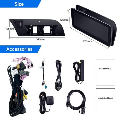 10.25 Inch Android 13 Car Video Player Wireless CarPlay for Audi A4 B8 A5 2009-2016 with Multimedia Car Radio Stereo Support Factory Camera USB Video Playback Mirroring in Saudi Arabia