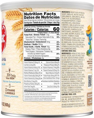 Nestle Cerelac Wheat Cereal with Milk, Made for Toddlers 12 Months, 14.1-Ounce Canister (Pack of 1) in Saudi Arabia