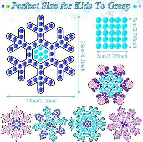 Winter Snow Arts and Crafts, Sun Gemmers Art Crafts Snowflake Suncatcher Kits for Children Teenagers Kids at 6-8, Winter DIY Diamond Painting Kits for Girls at 4 5 10 12 in Kuwait