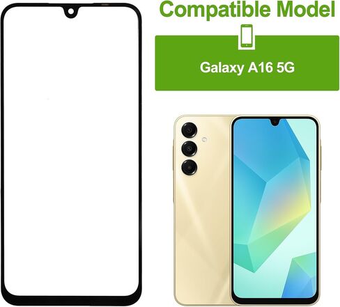 استبدال شاشة زجاجية خارجية جديدة من Galaxy A16 5G مع أدوات أدوات الإصلاح المجانية (لا يوجد LCD Touch ＆ Digitizer) in Kuwait