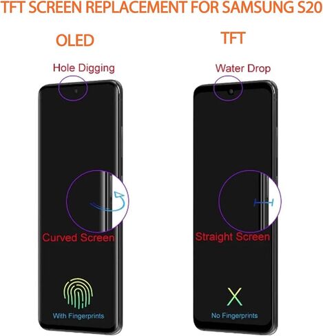 incell for Samsung Galaxy S20 5G Screen Replacement S20 5G LCD Display G981 SM-G981F SM-G981U LCD Digitizer Screen in Kuwait