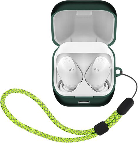مناسبة ل Sennheiser Accentum Case All-Around Around ، علبة شحن سماعة الرأس مع غطاء مقاوم للخدش ، 360 درجة مقاومة للصدمة ، مقاومة للماء ومقاومة للأسفل (حبل أسود+أسود) in Saudi Arabia