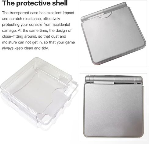 USonline911 Clear Plastic Hard Case Cover Protector Replacement for Nintendo For Gameboy Advance SP GBA SP in Saudi Arabia