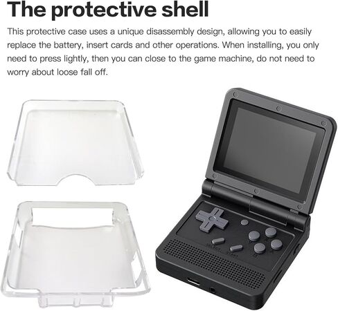 USonline911 Clear Plastic Hard Case Cover Protector Replacement for Nintendo For Gameboy Advance SP GBA SP in Saudi Arabia