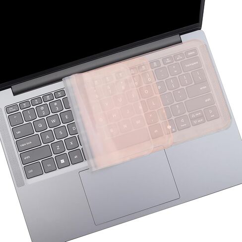 2 Universal Keyboard Cover for 13.3" 14" inch Laptop Notebook Ultra Thin Silicone Waterproof Dustproof Keyboard Protector Skin (Size:12.2" x 5.07")-Orange+Clear in Saudi Arabia