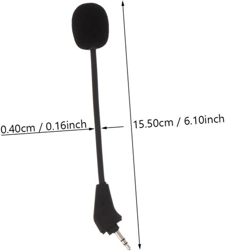 Happyyami Noise Cancelling Headset Microphone with Comfortable Sponge Head Pole Stereo Wired Gooseneck Mic for Gaming Streaming Home Office Use Plug and Play No Battery Needed in Saudi Arabia