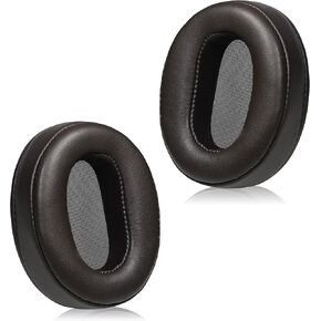منصات الأذن البديلة لسماعات الرأس-متوافقة مع Sony MDR-1A/MDR-1Adac | وسائد جلد البروتين المتميز مع رغوة الذاكرة الناعمة للراحة - بنية in Kuwait