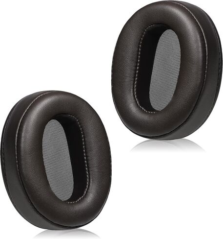 منصات الأذن البديلة لسماعات الرأس-متوافقة مع Sony MDR-1A/MDR-1Adac | وسائد جلد البروتين المتميز مع رغوة الذاكرة الناعمة للراحة - بنية in Kuwait