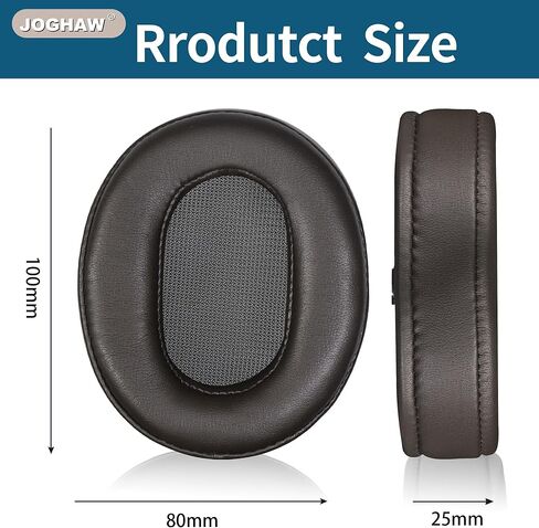 منصات الأذن البديلة لسماعات الرأس-متوافقة مع Sony MDR-1A/MDR-1Adac | وسائد جلد البروتين المتميز مع رغوة الذاكرة الناعمة للراحة - بنية in Kuwait