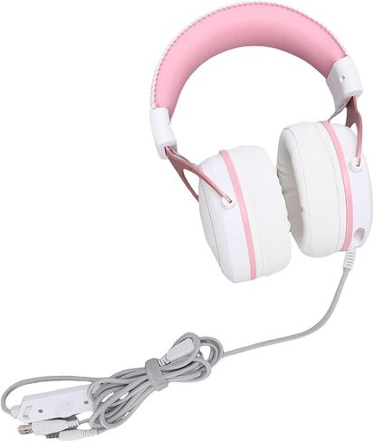 GOWENIC Wired Headphones, Ergonomic Omnidirectional Voice Pickup Aluminum Gaming Headset Flexible Soft for PC (Black Red) in Saudi Arabia