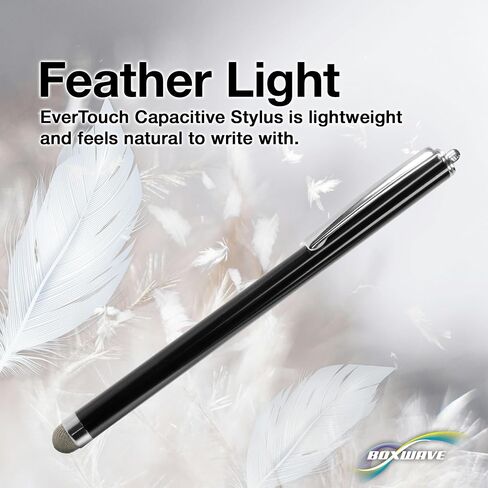 BoxWave Stylus Pen Compatible with Wacom Intuos Pro M (PTH-660) - EverTouch Capacitive Stylus, Fiber Tip Capacitive Stylus Pen - Jet Black in Saudi Arabia