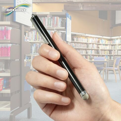 BoxWave Stylus Pen Compatible with Wacom Intuos Pro M (PTH-660) - EverTouch Capacitive Stylus, Fiber Tip Capacitive Stylus Pen - Jet Black in Saudi Arabia