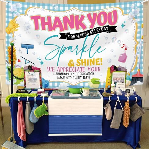 Mehofond Happy Housebering Week Banner Backdrop شكرًا لك على كل ما تقوم به في الحفاظ على الحفرة المنزلية في أسبوع التقدير. in Kuwait
