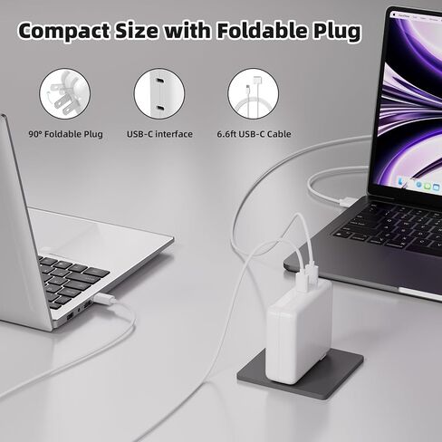 Mac Book Pro Charger, Csevanli 280W USB C Charger Fast Charger Adapter Compatible with MacBook pro/Air 13, 14, 15, 16 inch, ipad Pro,Samsung Galaxy and All USB C Device (2 Cables Included) in Saudi Arabia