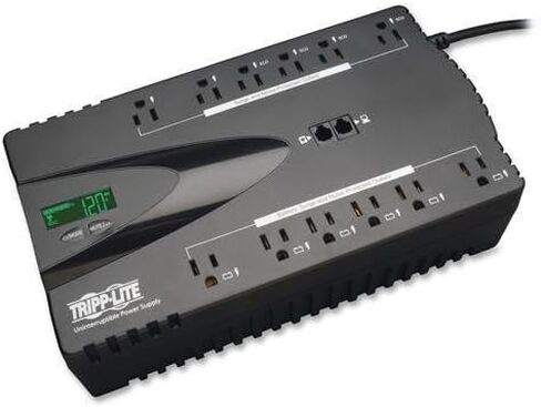 ECO850LCD Tripp Lite ECO850LCD 850 VA Desktop UPS - 850 VA/425 W - 120 V AC, 120 V AC - 2.80 Minute - Desktop, Wall Mountable - 2.80 Minute - 12 x NEMA 5-15R - Black Out, Surge in Saudi Arabia