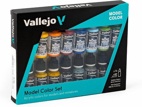 Vallejo Naval Steam Era Paint Set, 17ml, Naval Steam Era Paint Set 17ml, 0.5 Fl Oz (Pack of 16) in Kuwait