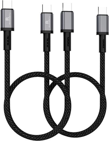 كابل USB C ، [2ft 2pack] USB C إلى كابل USB C لنظام Android Auto ، USB Type C 60W شحن سريع لسلسلة iPhone 16/15 ، ل Samsung S25 S24 S23 in Kuwait