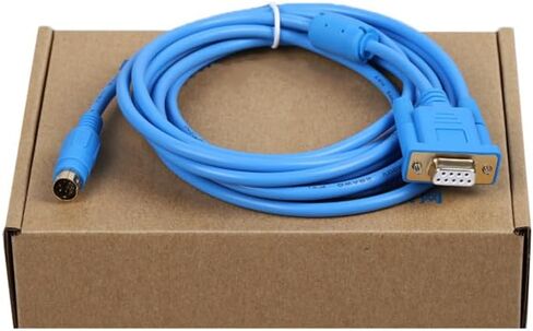 for DVPCAB215 PLC Programming Cable PC PC RS232 Serial Connection DVP Series Download Cable Data Cable Gold-Plated Model Blue: 3m in Saudi Arabia