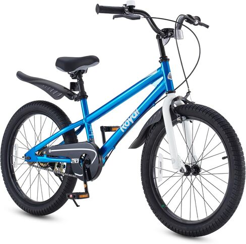 Royalbaby Freestyle Outdoor Children's Bicycle Dual Handbrakes Sporty Kid Bike with Training Wheels and Adjustable Seat, 14 Inch, White in Saudi Arabia