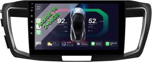 ASURE 10.1 inch Car Stereo Radio for Honda Accord 2013-2017 Low-end Version Cars,4Core 2+64G Android GPS Navigation Head Unit with Wireless Carplay Android Auto,1280x800 Touchscreen Multimedia Player in Saudi Arabia