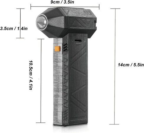 Jet Dry Blower, Rechargeable Mini Blower Ultra Powerful 130,000 RPM, 3 Gear Adjustable Electric Air Duster, Type C Charging, for Car, Computer, Keyboard, Lens, Outdoors in Saudi Arabia