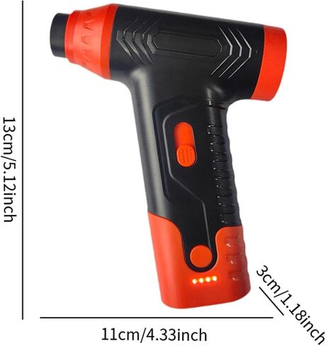 Powerful Car Vacuum Cleaner and Blower, Electric Air Purification Device for Vehicles, Orange in Saudi Arabia