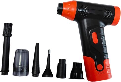 Powerful Car Vacuum Cleaner and Blower, Electric Air Purification Device for Vehicles, Orange in Saudi Arabia